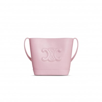 CELINE MINI BUCKET BAG IN CUIR TRIOMPHE SMOOTH COWHIDE 1004333DU3.24LP (19.5*16*7cm)